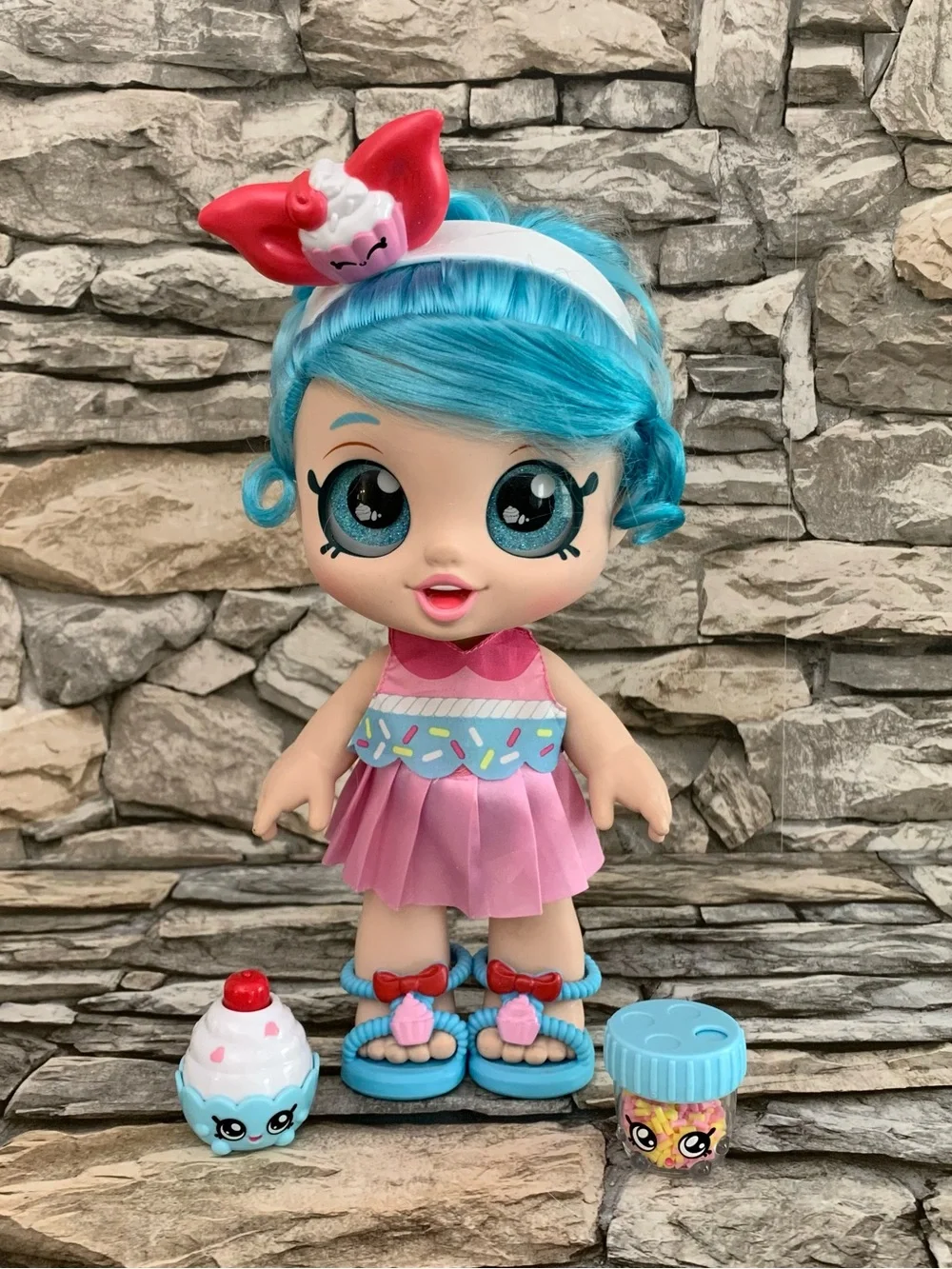Kindi Jessicake Snack Time Friend Bobble Head Series 1 Original Doll Accessories